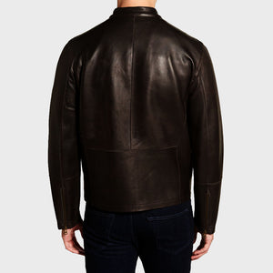Men's Classy Lambskin Leather Moto Jacket - Biker Jacket