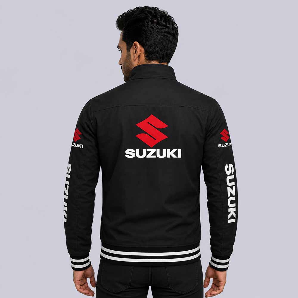 Premium Suzuki softshell motorcycle jacket for casual riding