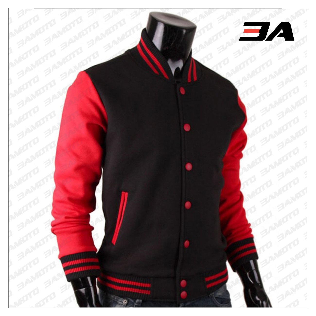 Red and Black Varsity Jacket