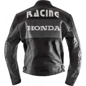 Black Honda Motorbike Leather Jacket