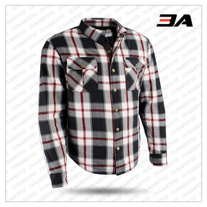 FLANNEL MOTORCYCLE BODY ARMOR SHIRT