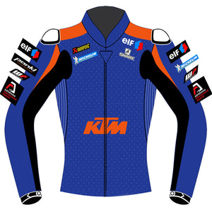 Ktm Tech 3 Racing Motogp Leather Biker Jacket