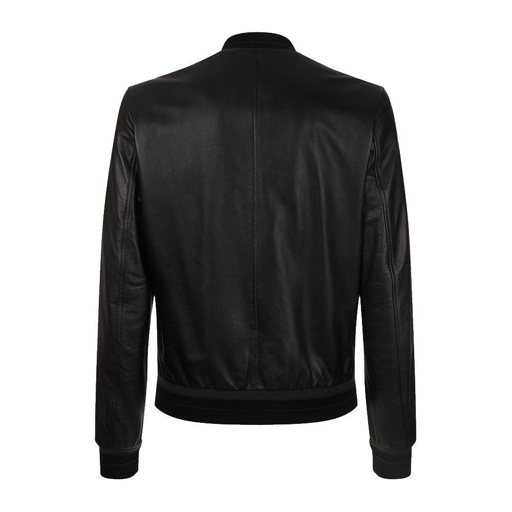 Leather Lambskin Bomber Jacket of Dolce & Gabbana - 3amoto