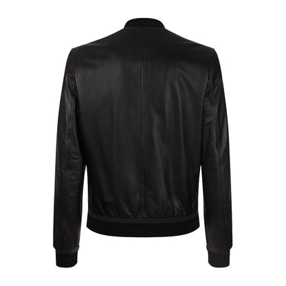 Leather Lambskin Bomber Jacket of Dolce & Gabbana - 3amoto