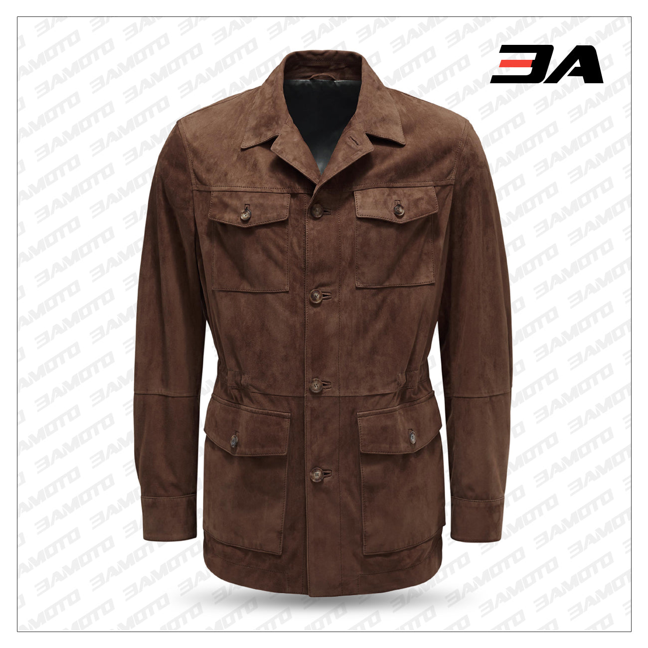 Men's Brown Suede Leather Jacket - Suede Leather Jacket
