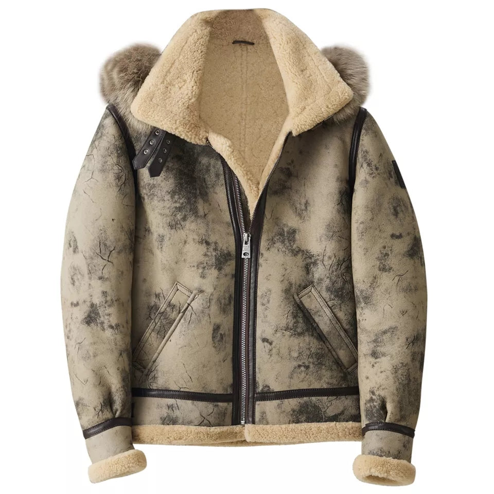 shearling leather jacket usa