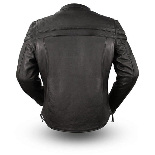 Premium Leather Scooter Motorcycle Jacket