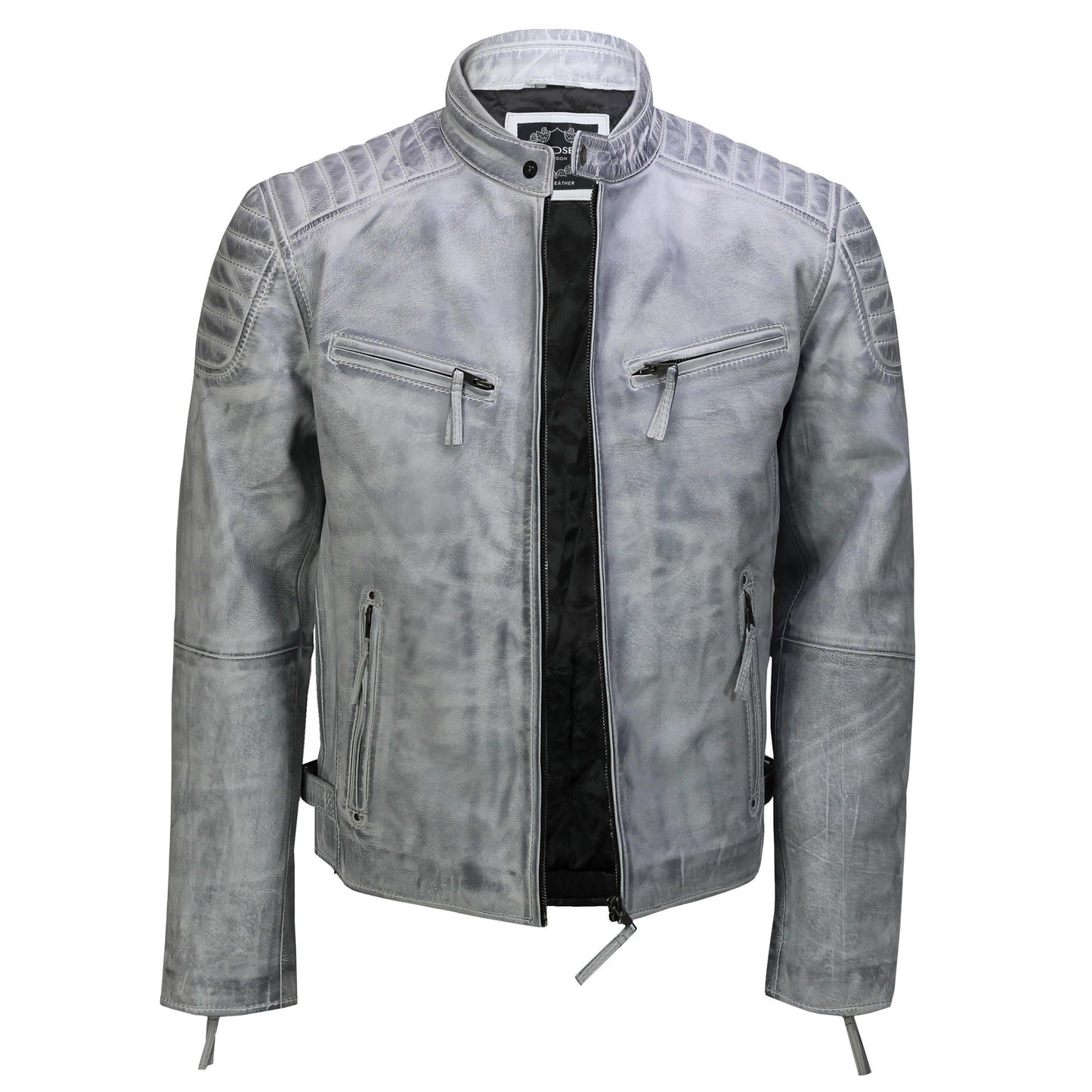 Mens Retro Vintage Leather Jacket