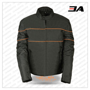 MENS TEXTILE MOTORCYCLE JACKET - VENTED