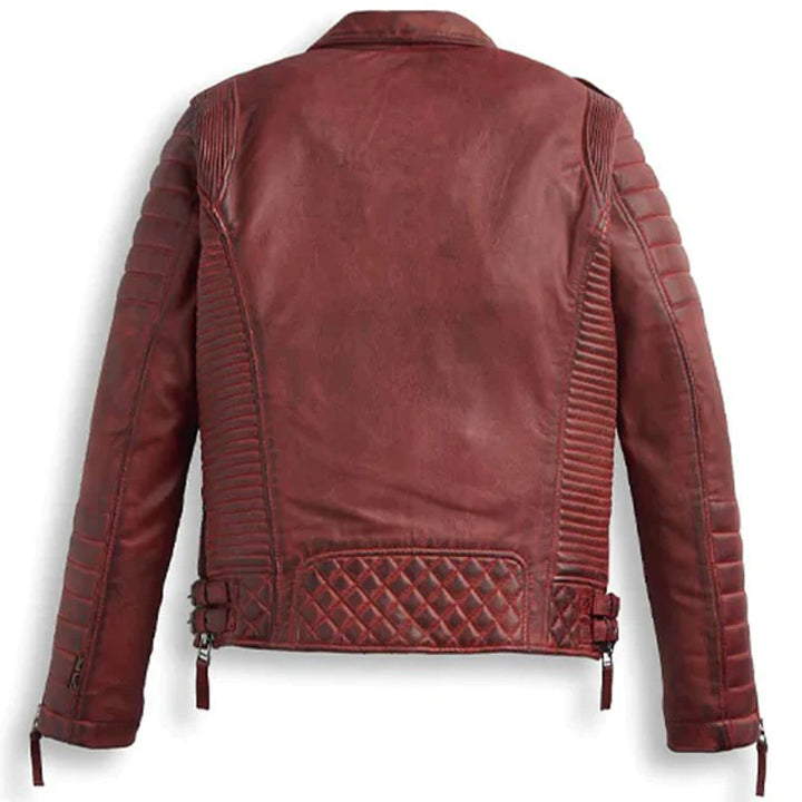 Red Leather Jacket For Men