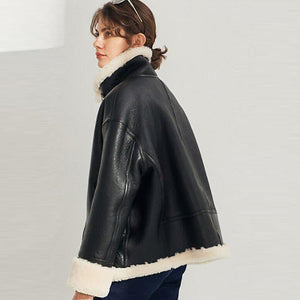 Shearling Coat Black