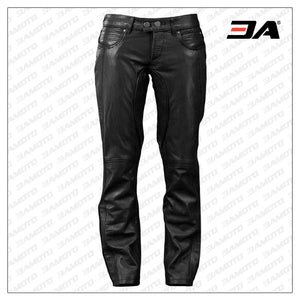 TRENDY LOW CUT LEATHER PANT