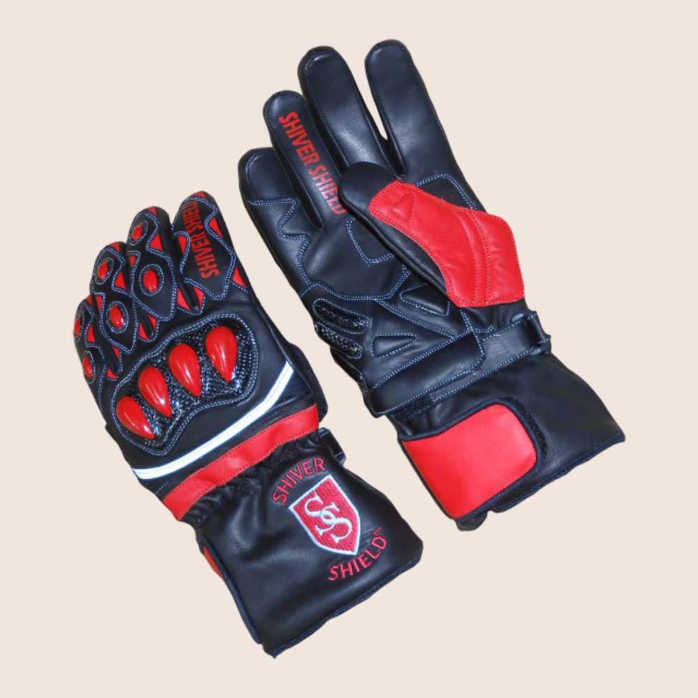 USA Leather Motorbike Gloves