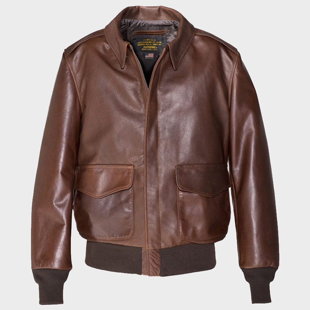 Cowhidea A2 Leather Flight Jacket