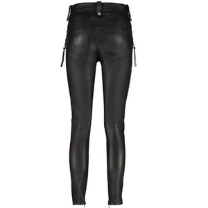 Women Leather Motorcycle Pant