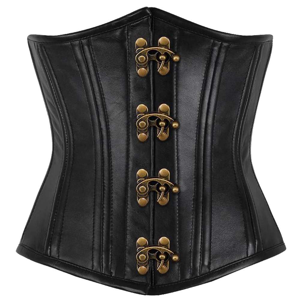 Women Underbust Leather Gothic Corset