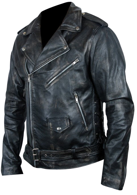 black biker jacket