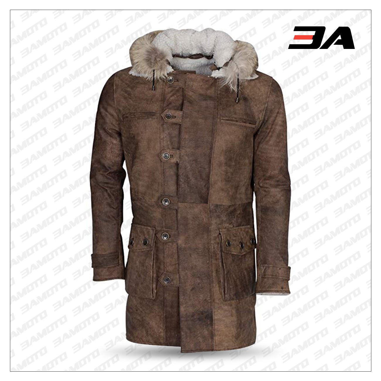 Bane Coat Real Leather Jacket Tom Hardy Dark Knight Rises