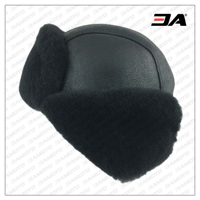 Shop Black Sheepskin Aviator B3 Bomber Hat