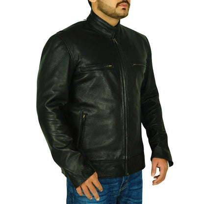 cafe racer leather jacket