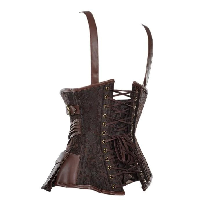 Leather Steampunk Underbust Corset