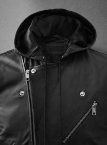 mens asymmetrical motorcycle mc club black leather vest