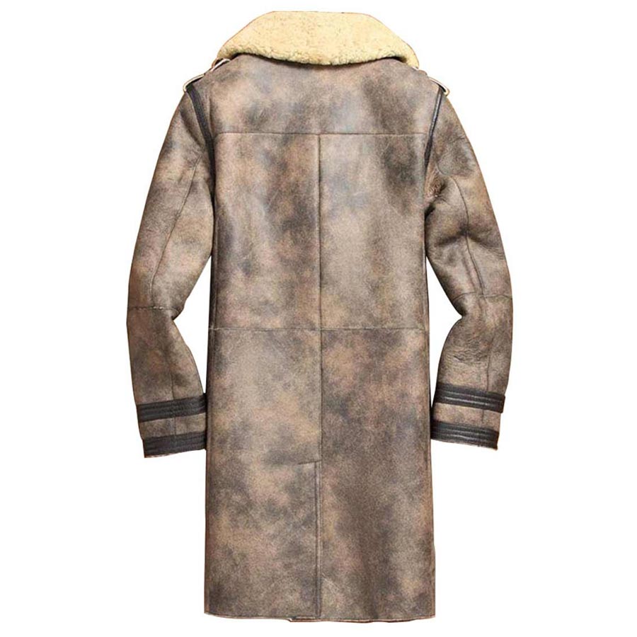 mens sheepskin shearling leather nice coat