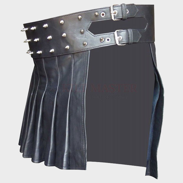 Studded Leather Kilt