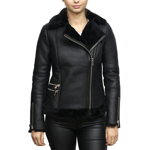 pilot leather jacket womens
