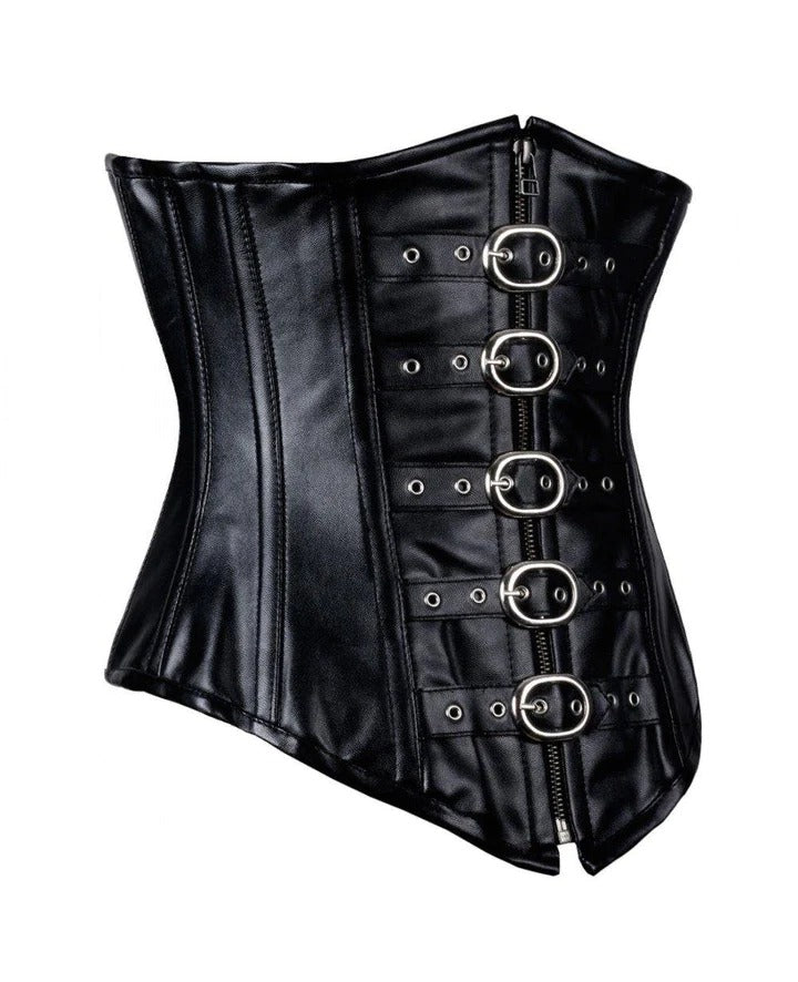 Real Leather Underbust Corset