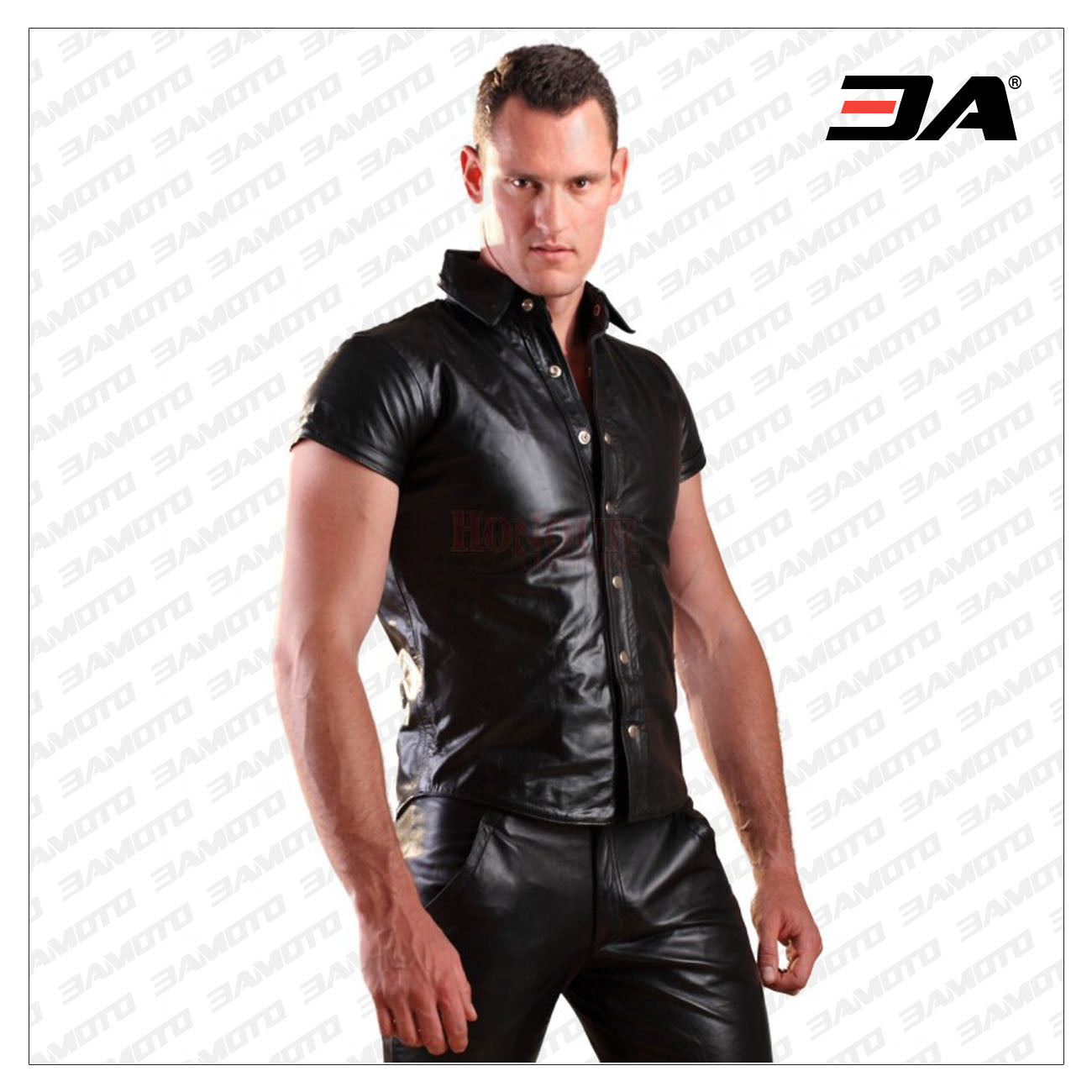 Leather Short Sleeve Shirt