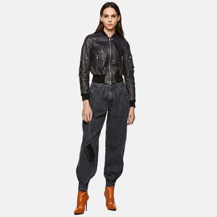 womens bomber jacket short