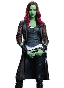 zoe guardians of galaxy leather jacket