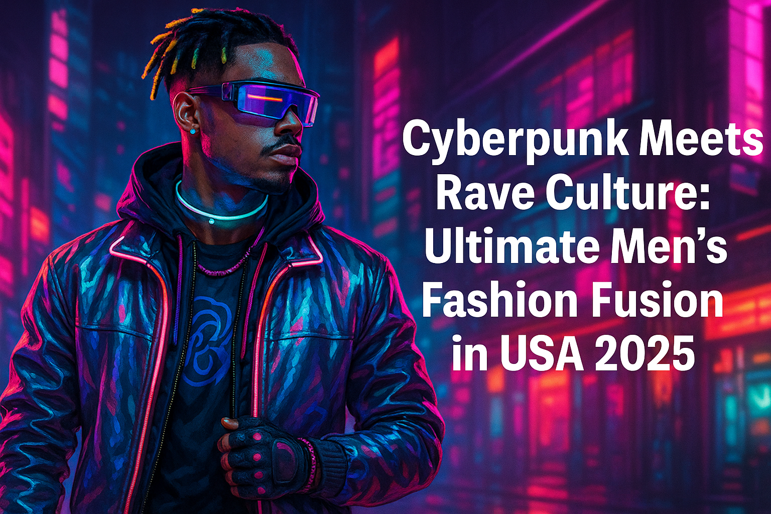 Usa Rave Cyberpunk Meets Rave Culture: Ultimate Men’s Fashion Fusion in USA 202