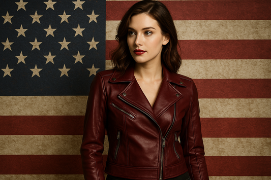 Dark Red Leather Jackets for Women: USA Fashion Guide to Fits and Styles