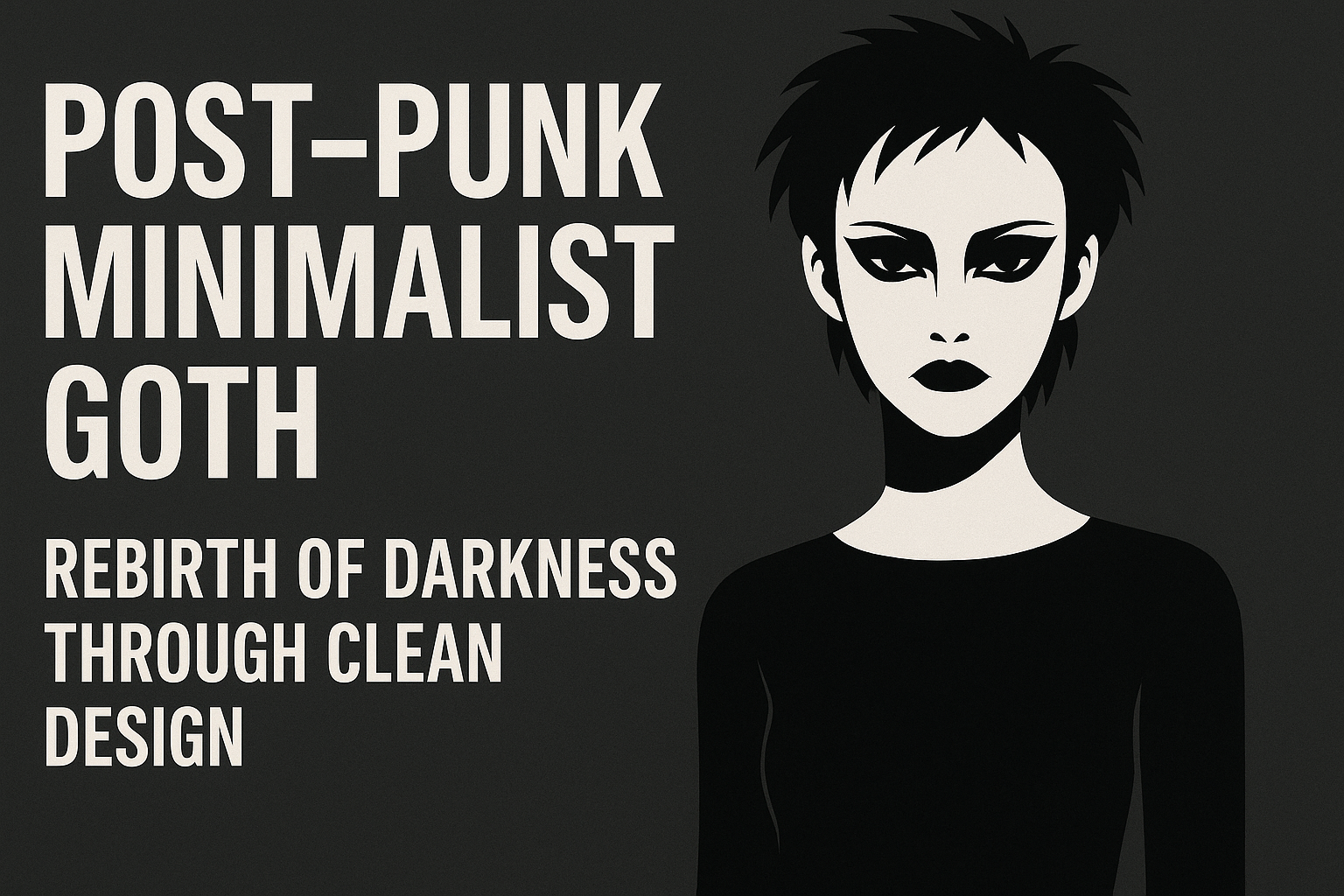 Post-Punk Minimalist Goth: Rebirth of Darkness Through Clean Design