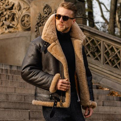 Why Choose a Shearling Leather Jacket with Fur Collar: Luxurious Style and Enhanced Warmth