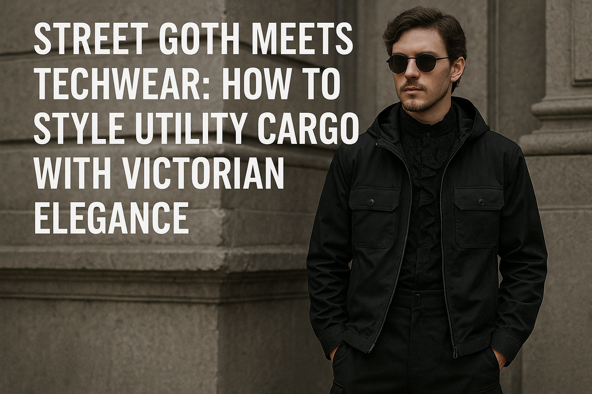 Street Goth Meets Techwear: How to Style Utility Cargo with Victorian