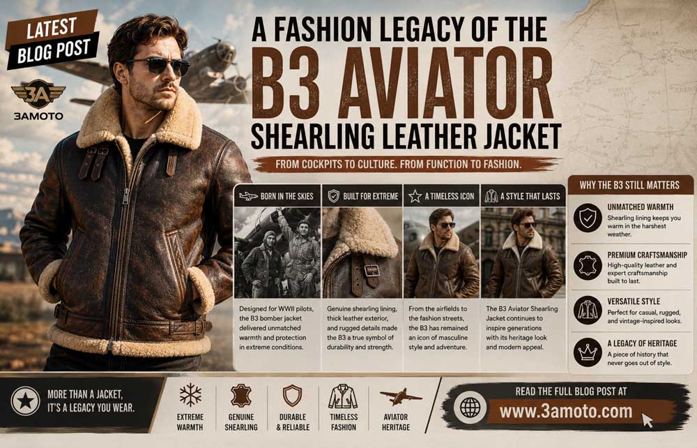A Fashion Legacy of the B3 Aviator Shearling Leather Jacket
