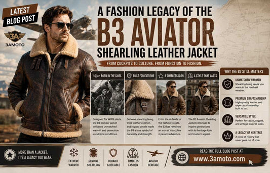 A Fashion Legacy of the B3 Aviator Shearling Leather Jacket