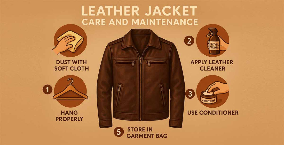 How to Clean & Maintain a Leather Jacket at Home – Step by Step Guide