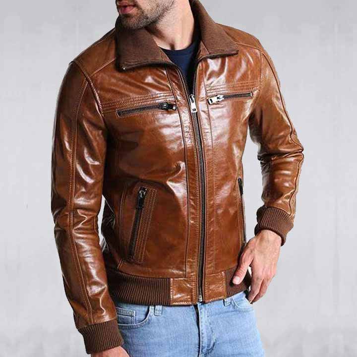What is he history of leather bomber jacket?