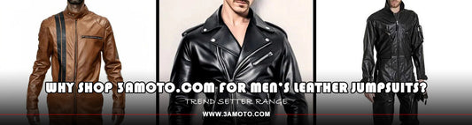 Why Shop 3amoto.com for Men’s Leather Jumpsuits?