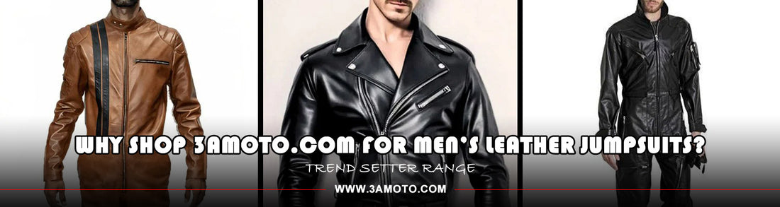 Why Shop 3amoto.com for Men’s Leather Jumpsuits?