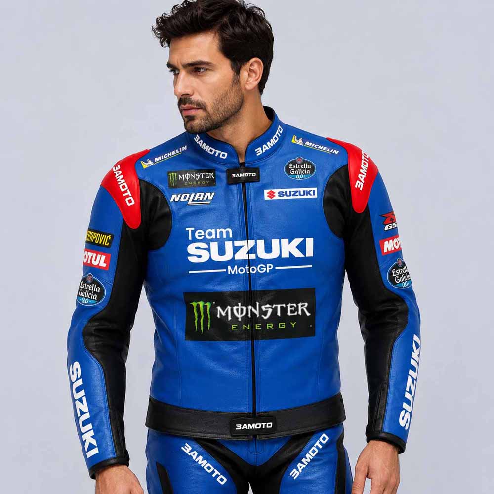 Suzuki Leather Jacket - Racing Motorcycle Jackets | 3AMOTO