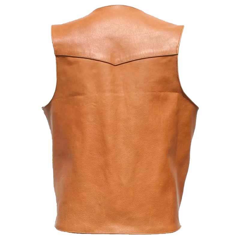 leather biker vest