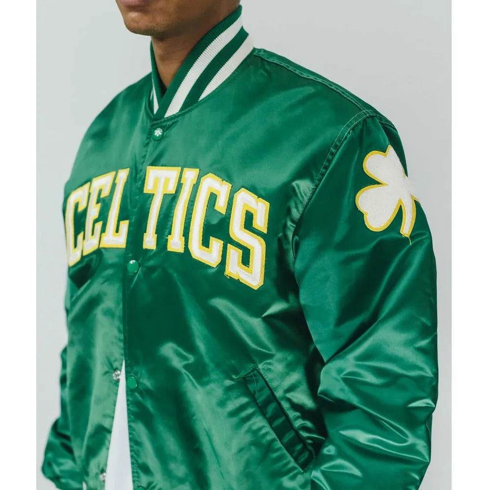 Classic Boston Celtics Bomber Starter Jacket