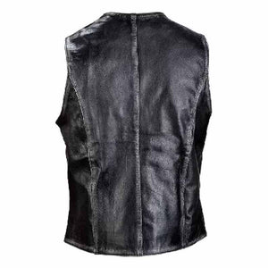 Vintage Style Leather Vest for Men