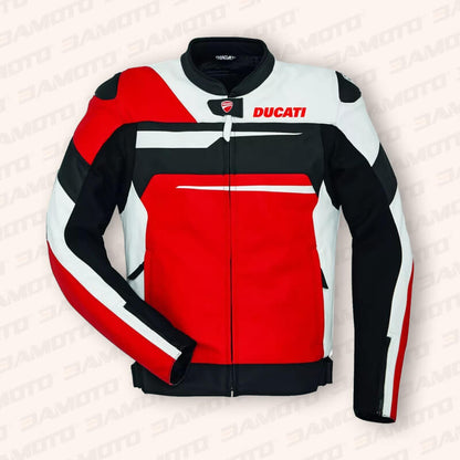 Ducati Corse Speed Evo C1 Racing Leather Jacket for Men - 3amoto