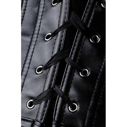 Faux Leather Gothic Corset